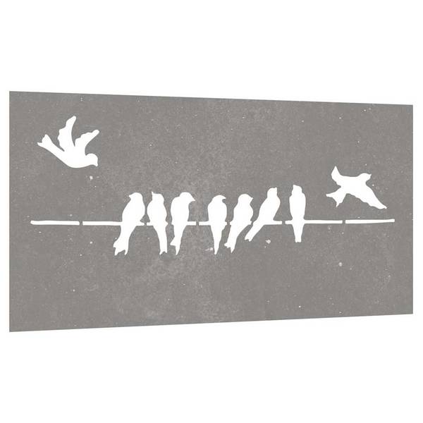 Garten Wanddekoration 824496 Braun - Stahl - 55 x 1 x 105 cm