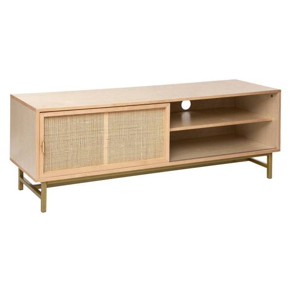 TV-Schrank RAYO Beige - Metall - 40 x 50 x 140 cm