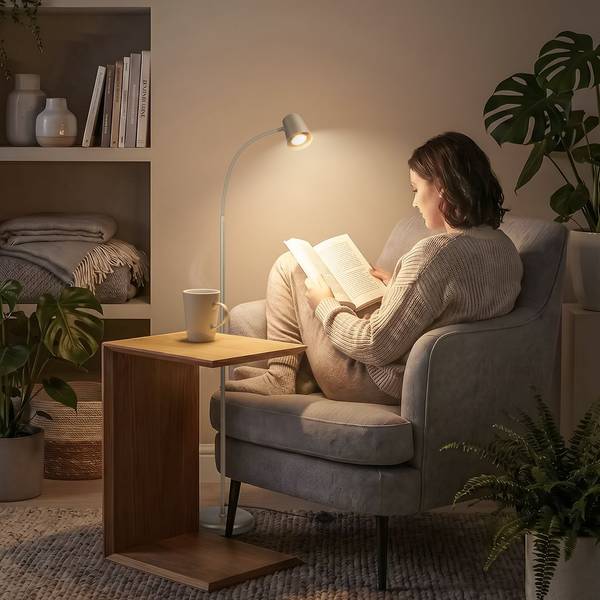 Stehlampe Skriva Grau