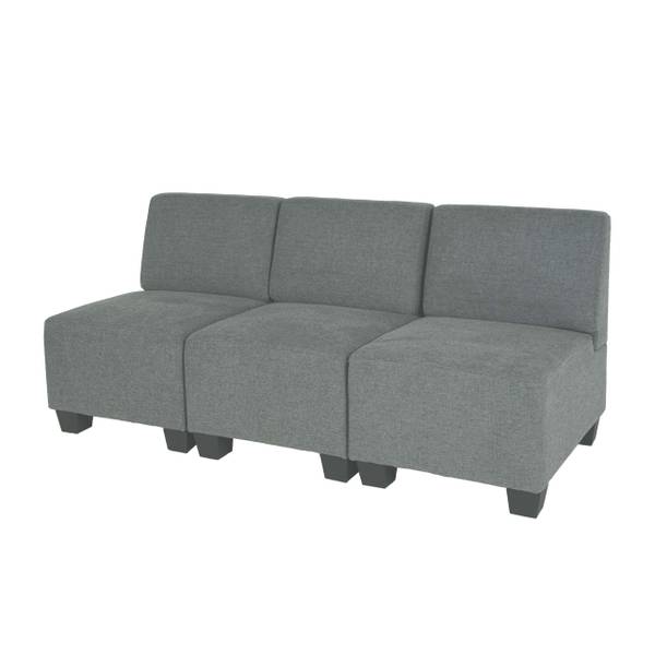 Modular 3-Sitzer Sofa Moncalieri Grau