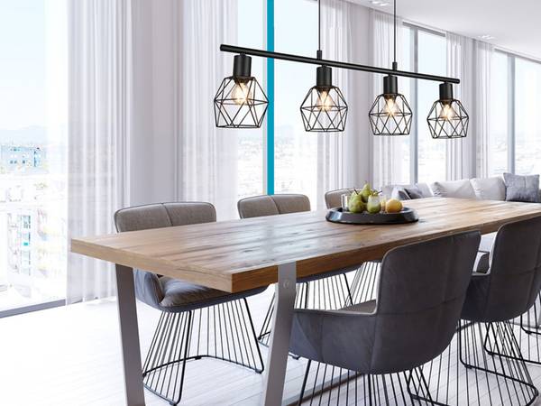 Beliani Pendelleuchte Industriedesign – Metall, Schwarz/kupfer, 3 X E27, 108 Cm Höhe, Industriell-modern