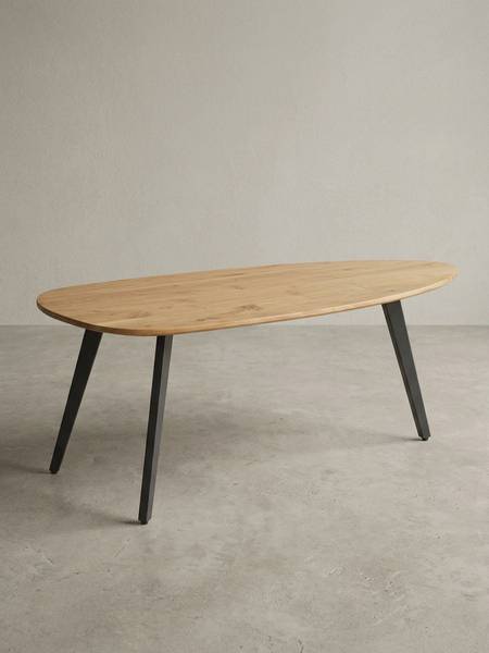 Couchtisch VESUBIE Beige - Akazie - 110 x 45 x 60 cm