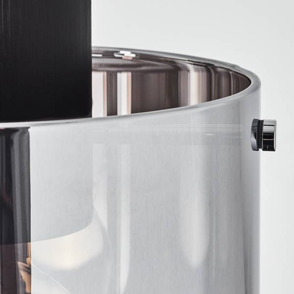 Pendelleuchte Riccione Schwarz - Grau - Aluminium - Klarglas - 6 x 5 x 85 cm
