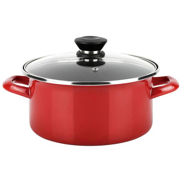 Kochtopf Optimax Rot Rot - Metall - 25 x 15 x 25 cm