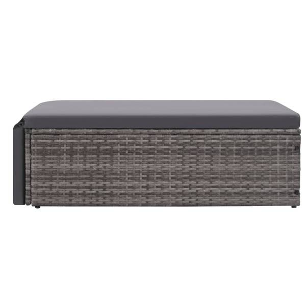 Garten-Sofagarnitur 3002805 (2-teilig) Grau - Polyester - Stahl - 65 x 72 x 123 cm