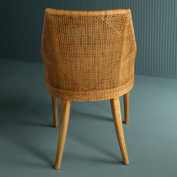 Chaise JULIE Marron - Fibres naturelles - 58 x 88 x 56 cm