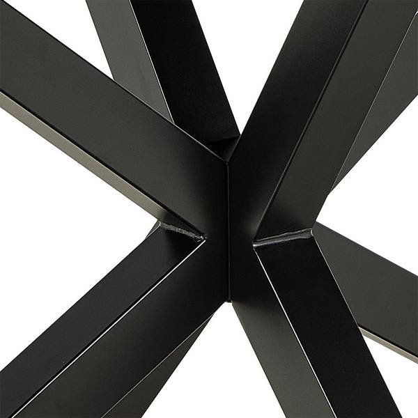 Esstisch Heaven Grau - Glas - 135 x 76 x 80 cm