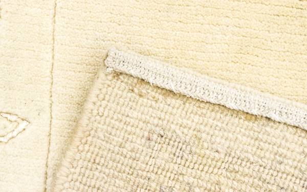 Handgeknüpft Wollteppich Beige - Wolle - 74 x 2 x 195 cm