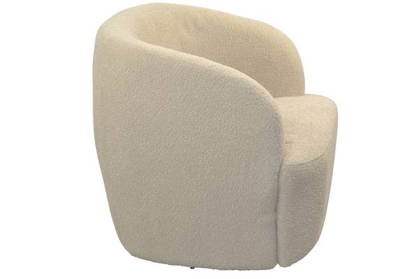 Polstersessel mit Kopfstütze Calle Beige - Polyester - 72 x 103 x 67 cm