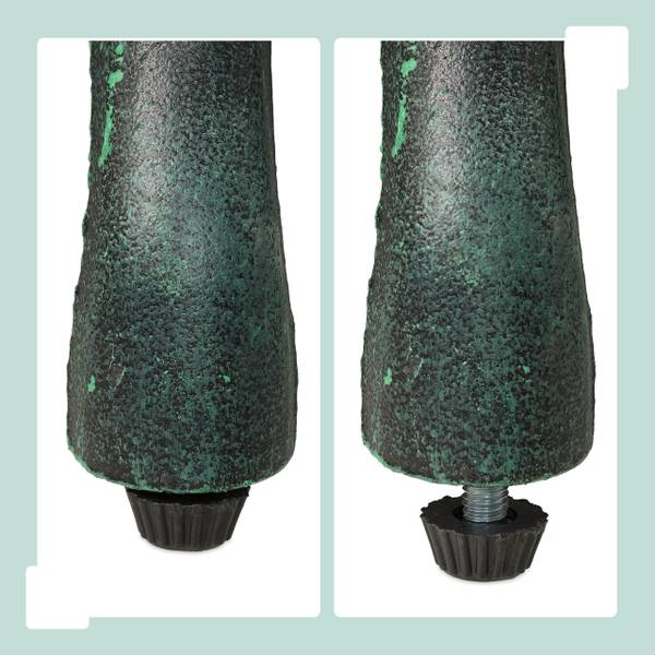 Tuinbank 2 zits rozen zwart - groen - aluminium - gietijzer - 99 x 79 x 56 cm