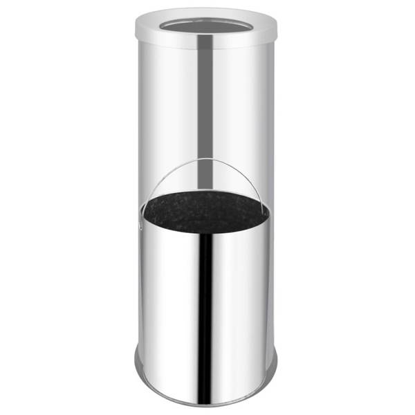 Mülleimer 51094 Silber - Edelstahl - 25 x 61 x 25 cm