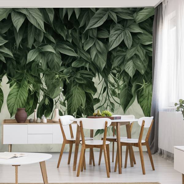 Papier Peint Feuilles Tropicales Nature 400 x 280 x 280 cm