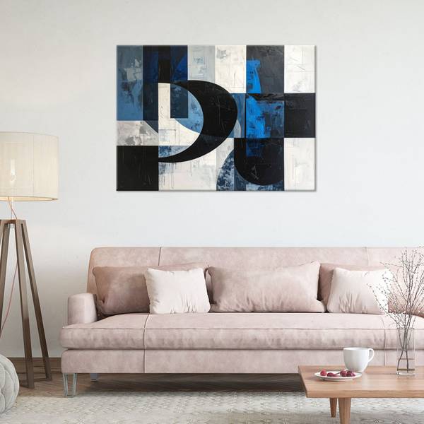 Wandbild Abstrakte Geometrie 100 x 70 cm