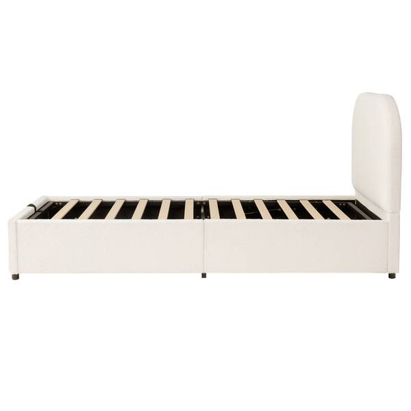 Lit d’enfant Zoom Ⅰ Beige - Bois manufacturé - 98 x 100 x 213 cm