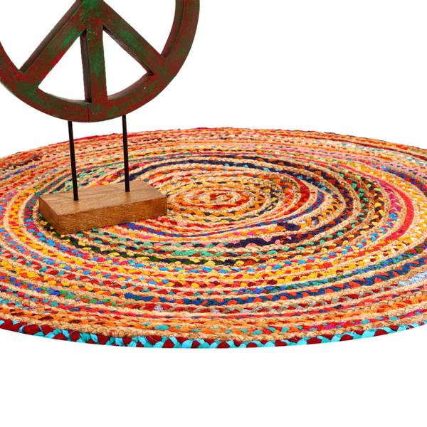 Jute Teppich Tamani 120 x 120 cm