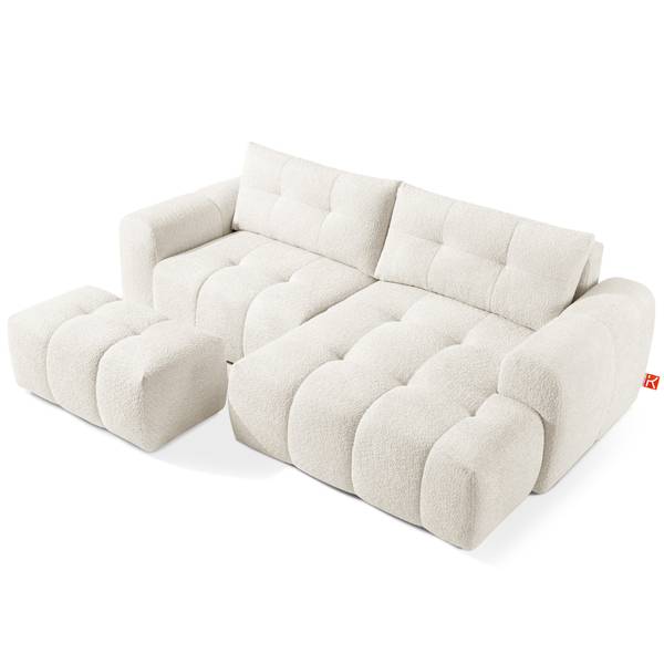 Ecksofa RAVIA Weiß