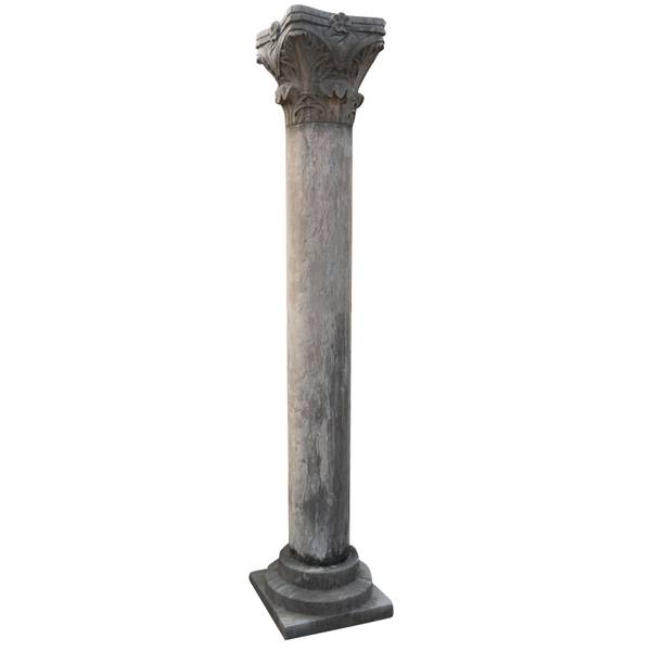 Säule IMPERIUM Grau - Stein - 48 x 245 x 48 cm