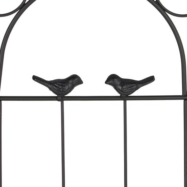 Plantenklimrek 200 x 50 cm set van 2 zwart - ijzer - 50 x 200 x 2 cm