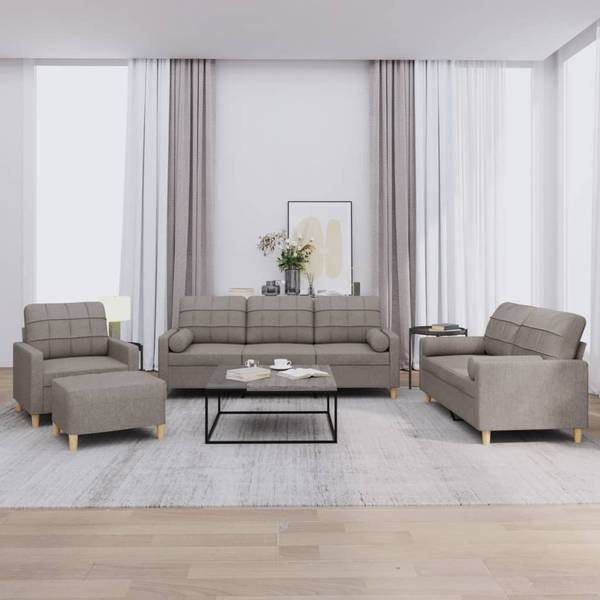 Sofagarnitur 3032139-1 (4-teilig) Taupe