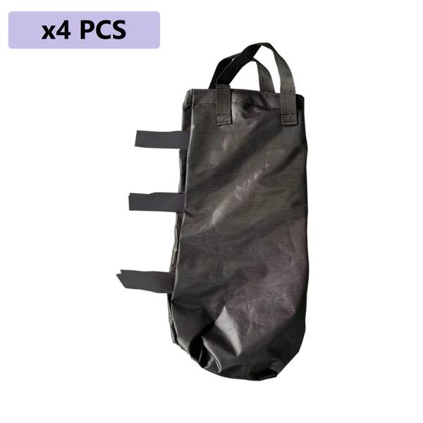 Faltpavillon  Cisto (4er-Set) Schwarz - Polyester - 1 x 48 x 23 cm