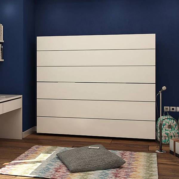 Etagenbett Iduna Weiß - Holzwerkstoff - 214 x 192 x 102 cm