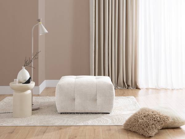 Polsterhocker Kozy Hellbeige