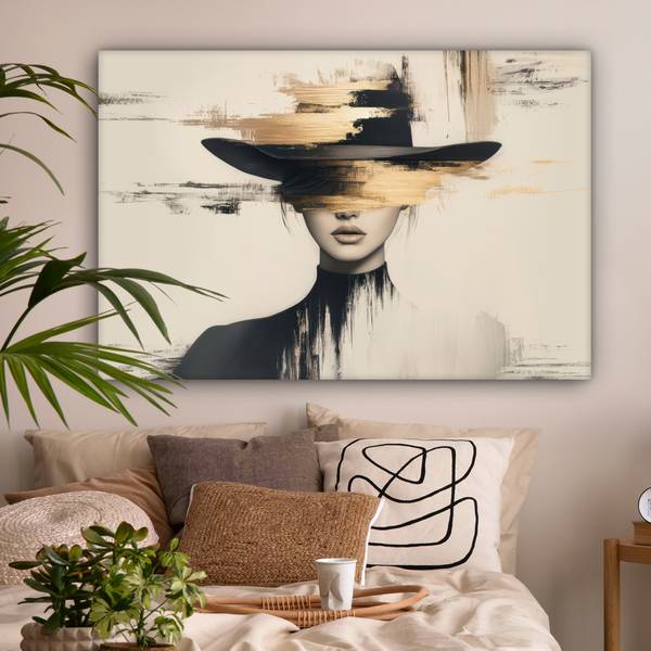 LEINWANDBILD Frau 120 x 80 cm