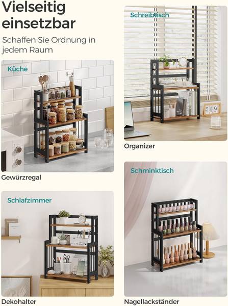 Gewürzregal 100479 Braun - Holzverbundwerkstoff - 57 x 21 x 8 cm