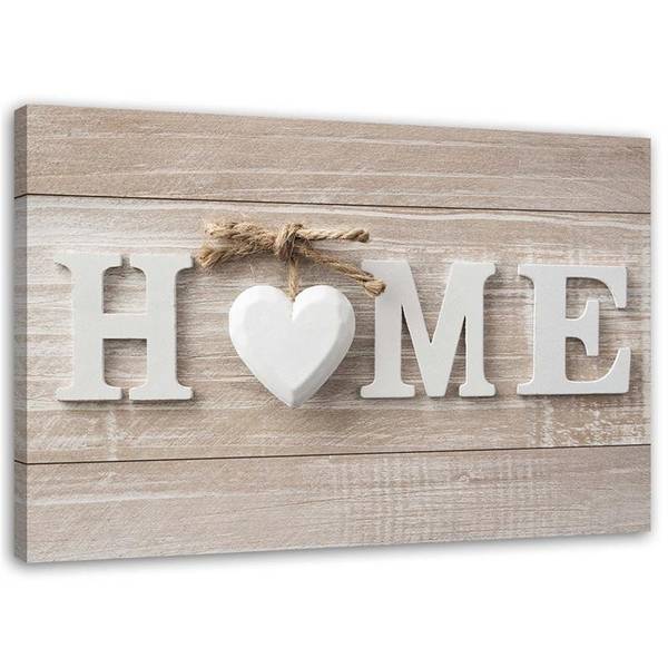 Wandbild aufschrift „home” 100 x 70 cm