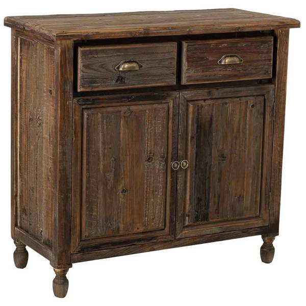 Buffet Minerva Marron - Bois massif - 90 x 85 x 40 cm