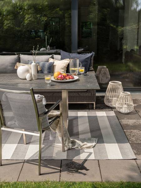 In- & Outdoor Vloerkleed Metro grijs - 160 x 230 cm
