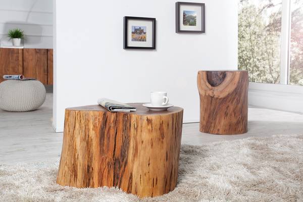 Couchtisch GOA Braun - Akazie - 50 x 30 x 45 cm