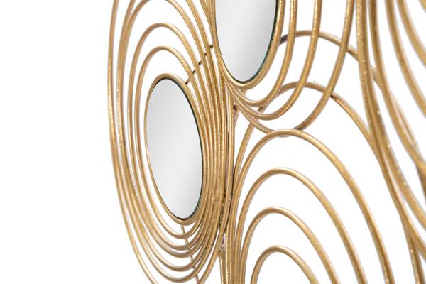 Wanddekoration Rays Gold - Metall - 3 x 45 x 90 cm