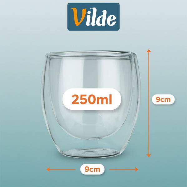 Thermogläser 2er Set 139819 Glas - 9 x 9 x 9 cm