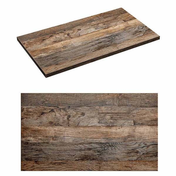 Badmöbel-Set PUEBLA-56-190 5er-Set Braun - Holzwerkstoff - 135 x 200 x 46 cm