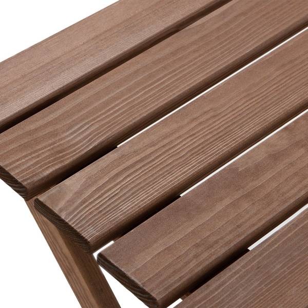 Ensemble de sièges MELES (3 pièces) Marron - Bois massif