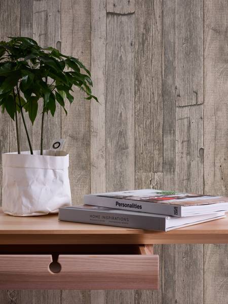 Vliestapete 959312-GU Grau - Fleece - 53 x 1005 x 1 cm