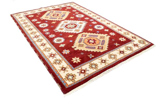 Orientteppich Oriental Rot - Wolle - 168 x 2 x 241 cm