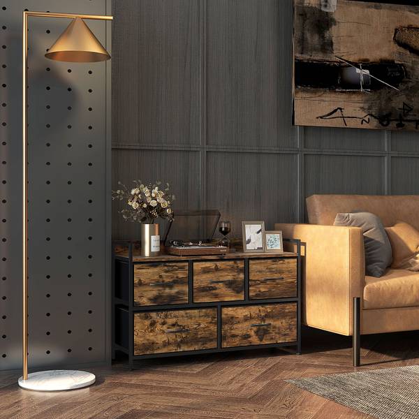 Kommode 831-755V00RB Braun - Holzwerkstoff - 29 x 63 x 98 cm