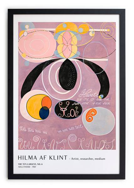 Bilderrahmen Hilma Schwarz - Massivholz - 2 x 40 x 30 cm