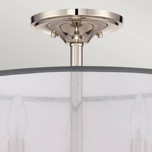 Whitney 3 Plafonnier Argenté - Verre - Métal - 41 x 41 x 41 cm