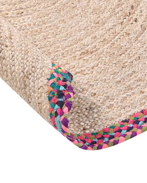 Teppich SATARA Beige - Naturfaser - 120 x 120 cm