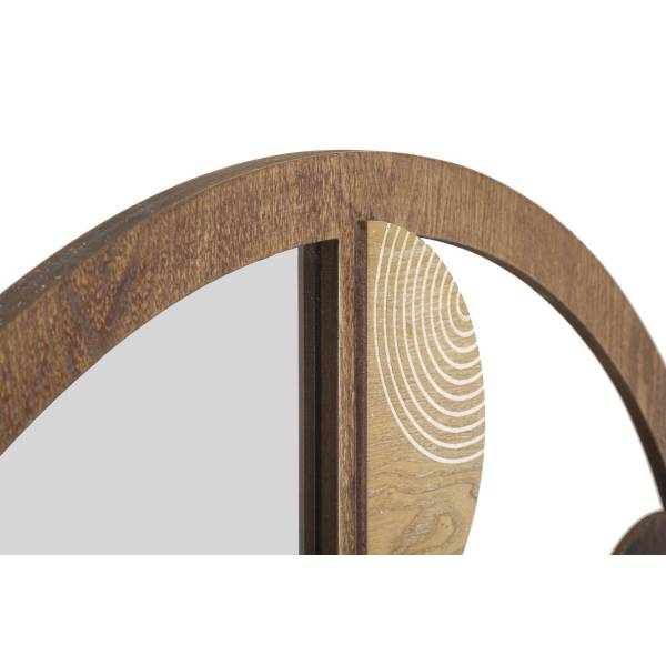 Gerahmter Spiegel VKH483 Holzwerkstoff - 80 x 80 x 3 cm