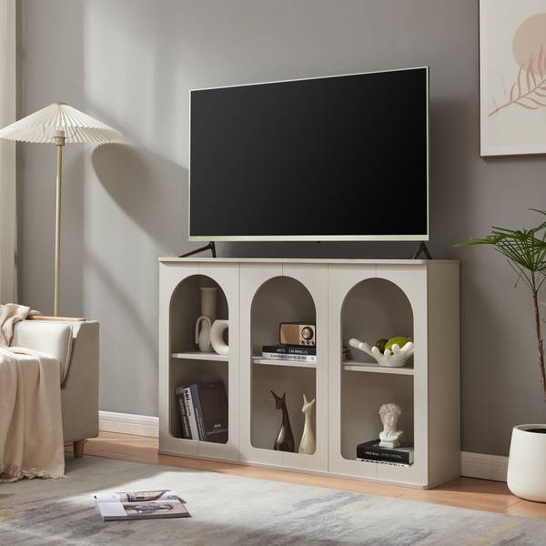 Buffet Trorhun Gris - Largeur : 120 cm