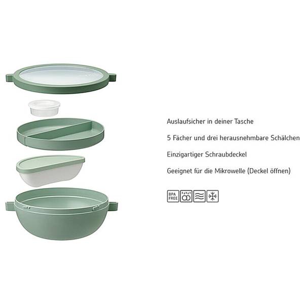 Bento-Lunchbowl Vita Hellblau