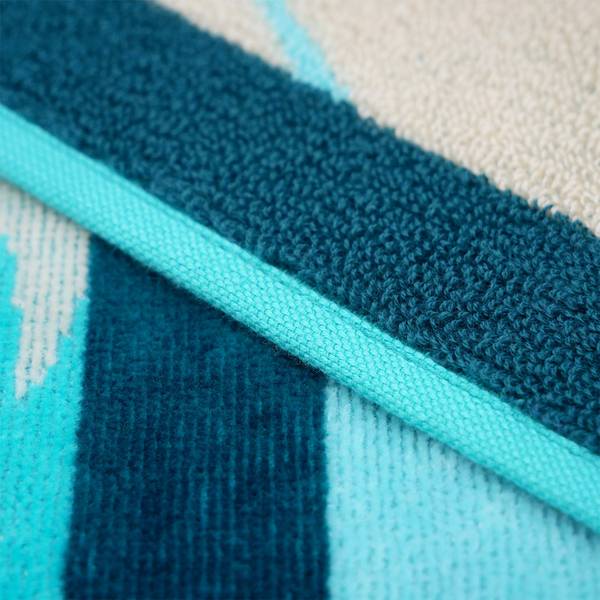Strandtuch Miyako Blau - Textil - 90 x 1 x 170 cm
