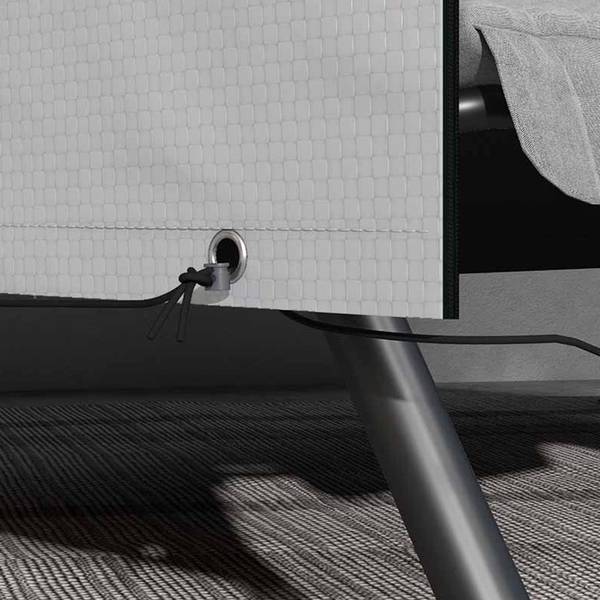Hollywoodschaukel Abdeckung BB5303 Grau - Kunststoff - 155 x 150 x 215 cm