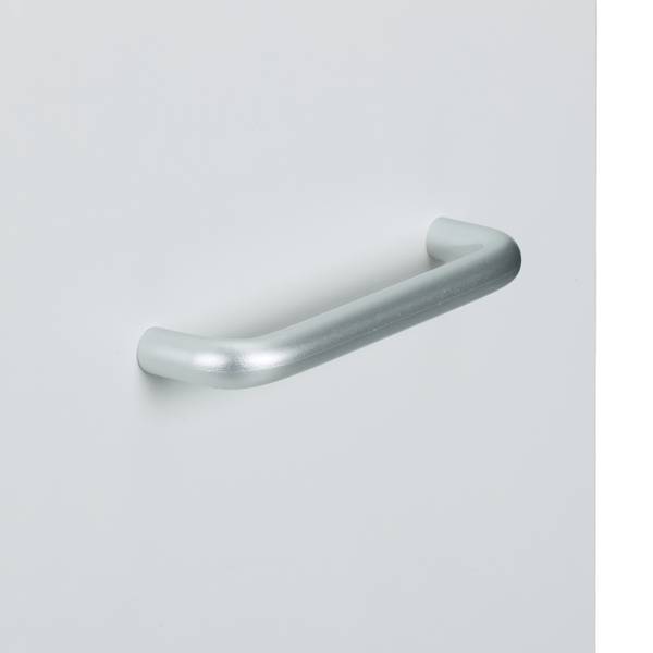 Rollbarer Nischenwagen Silber - Weiß - Stahl - 22 x 78 x 63 cm
