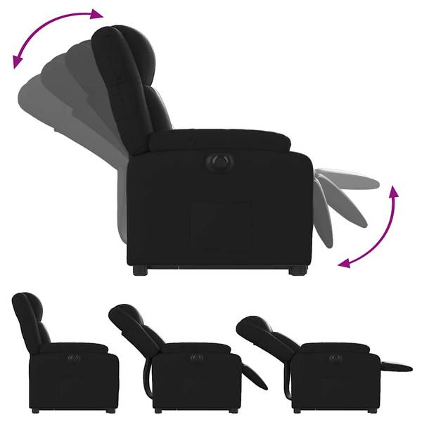 Relaxsessel mit Aufstehhilfe 3032396-3 Schwarz
