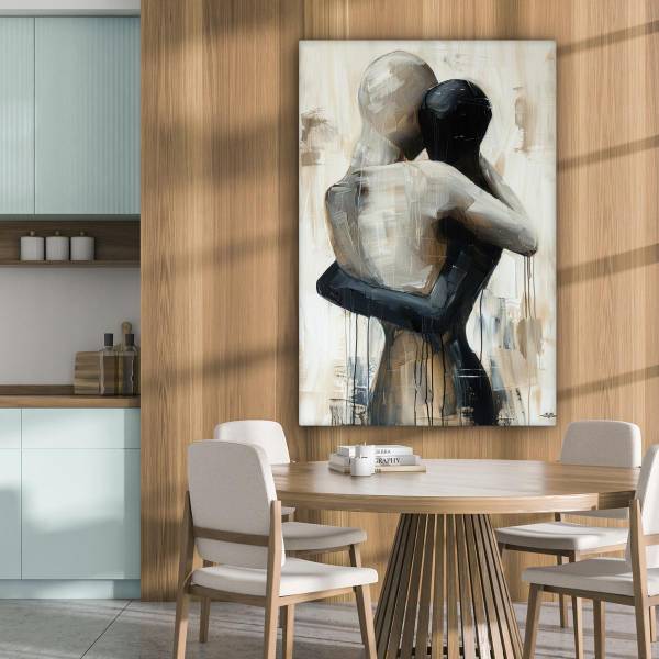 TABLEAU SUR TOILE Amour 80 x 120 cm